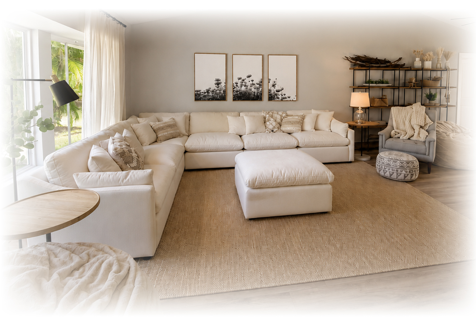 Bedroom staged with Coaster furniture