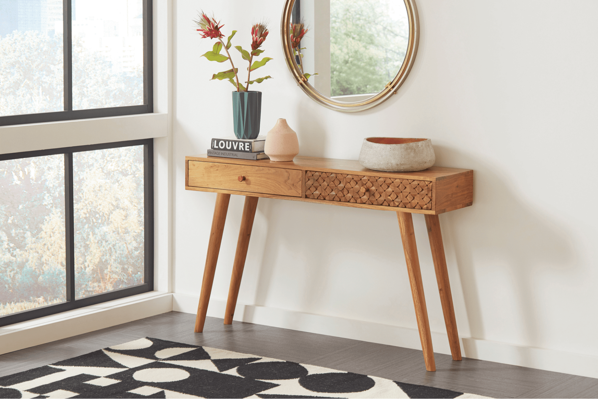 foyer ideas: 2-drawer Console Table from Coaster