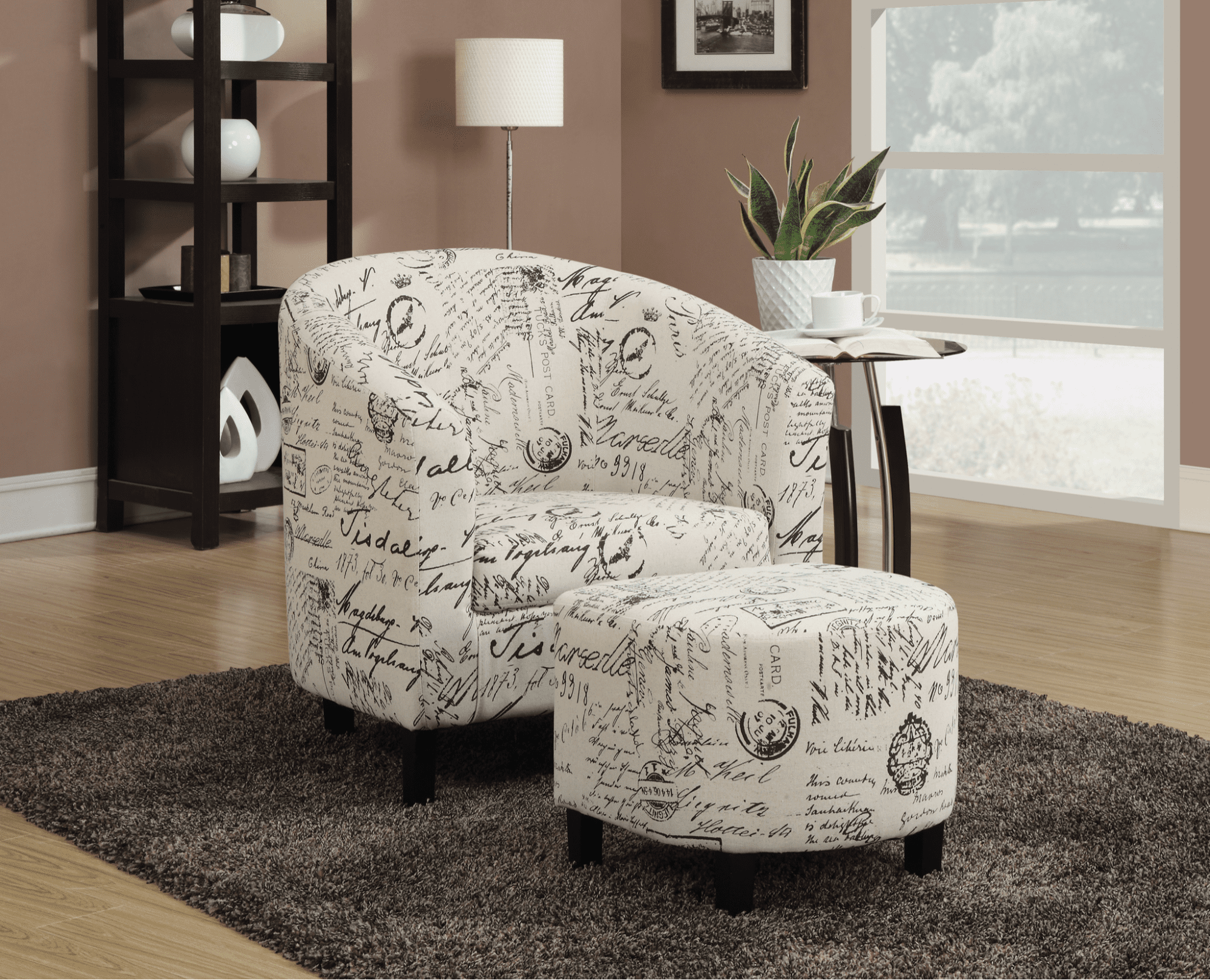 2-piece Upholstered Accent Chair from Coaster