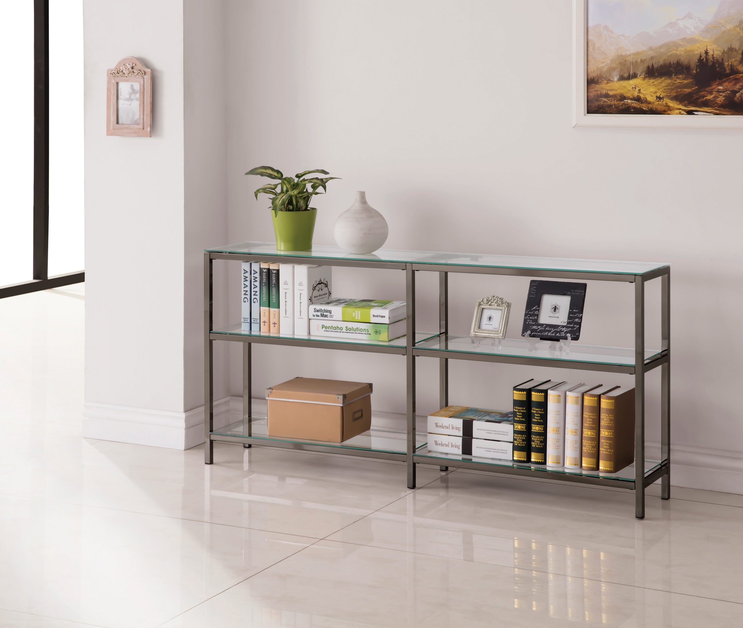 A small bookshelf can add storage and even a mini library in any room of the home. Best of all, small spaces aren’t an issue with these compact options. 