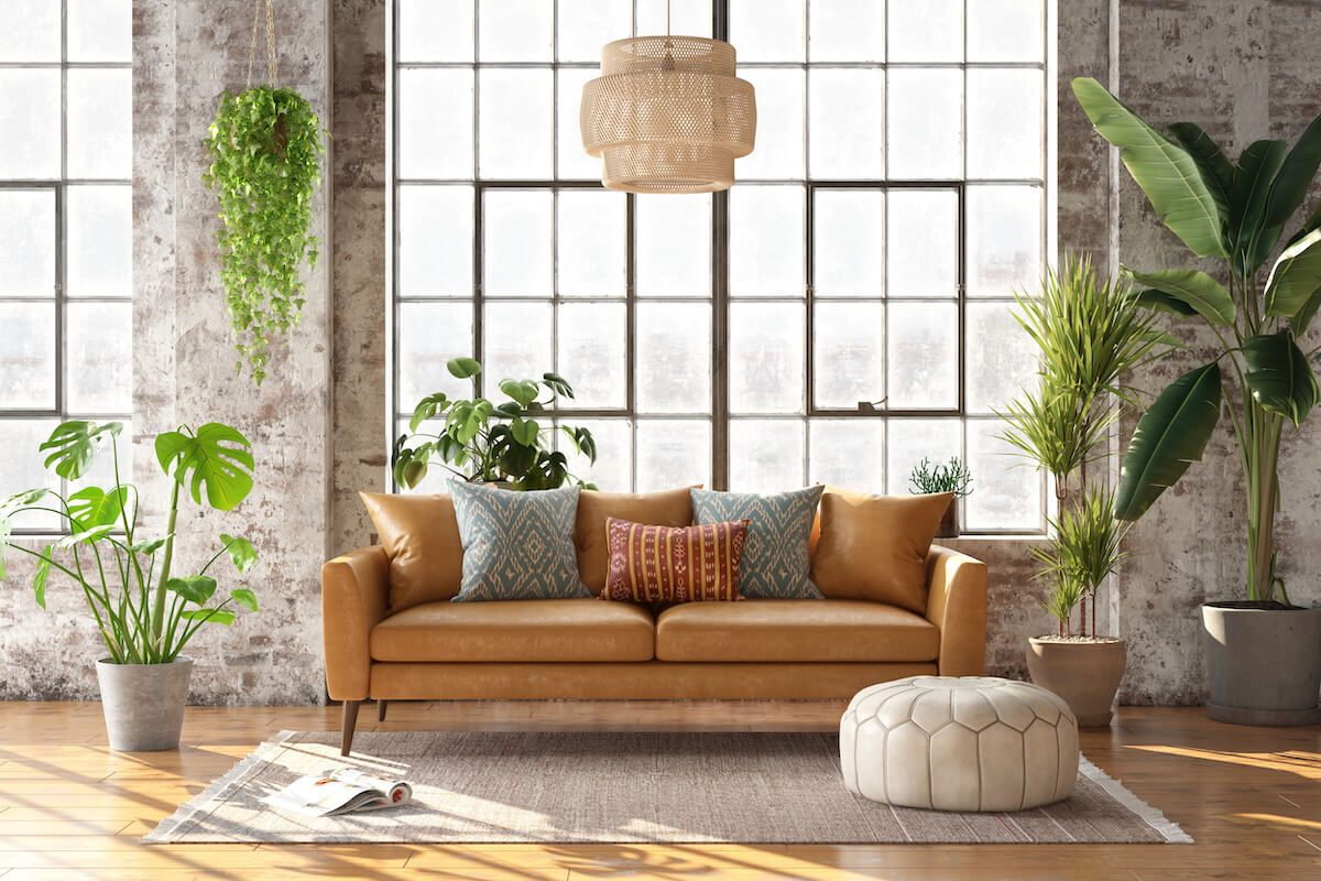 Cozy Boho Living Room Without Couch