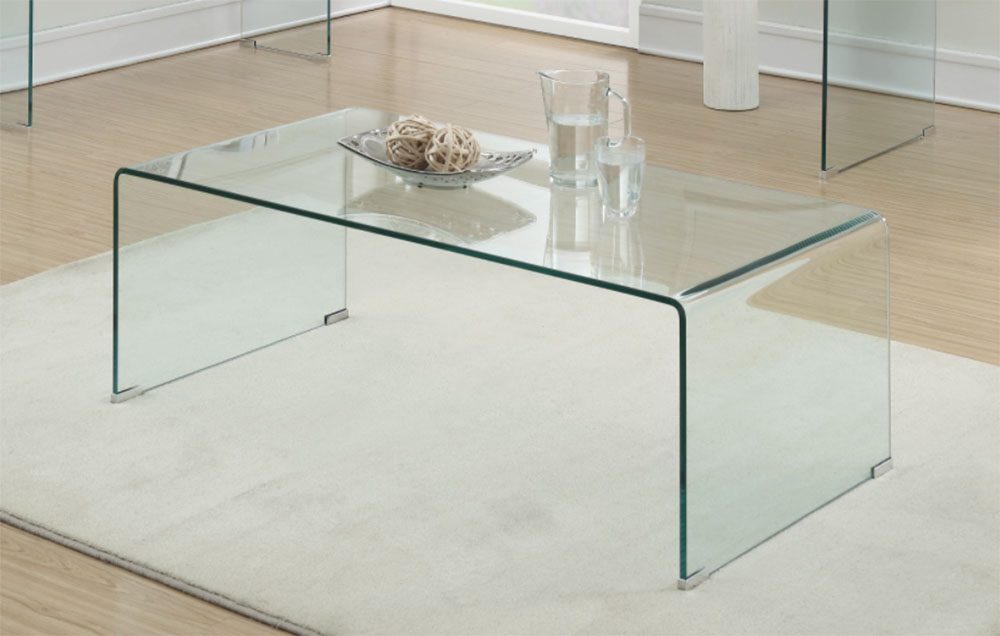 Clear Rectangular Coffee Table