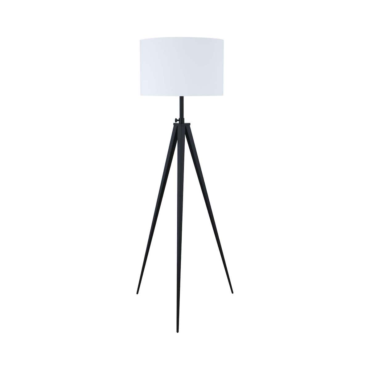 Harrington Tripod Legs Floor Lamp White and Black