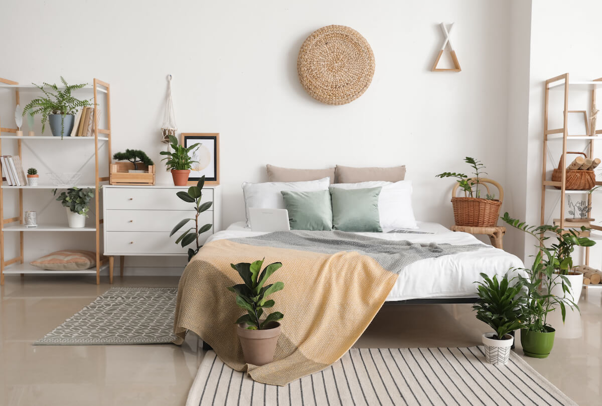 Scandinavian styled bedroom