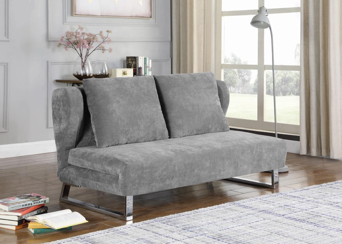 Best couches for families: Vera Upholstered Sofa Bed Grey