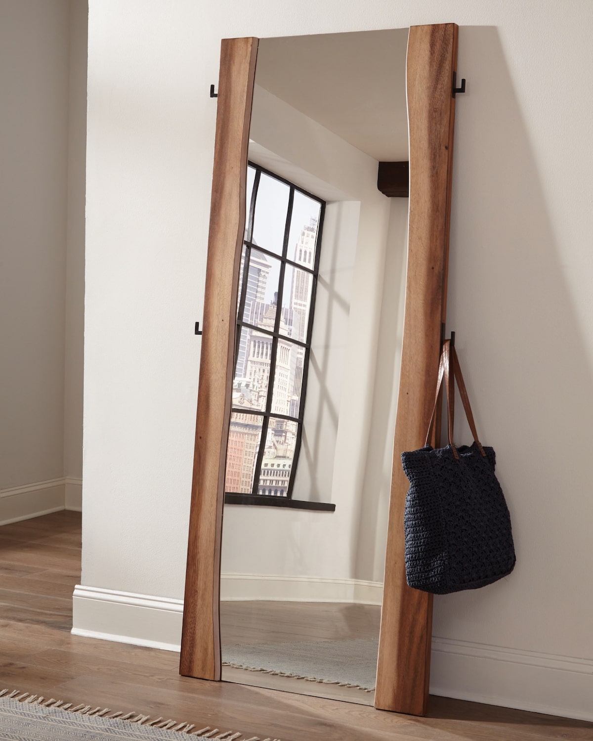 Earthy bedroom ideas: Winslow Standing Mirror Smokey Walnut and Coffee Bean