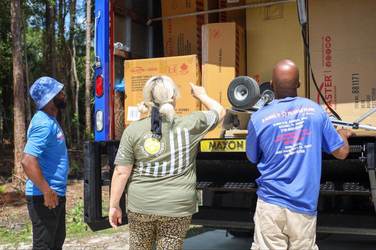 Military Makeover - Ziegler Family with a moving truck