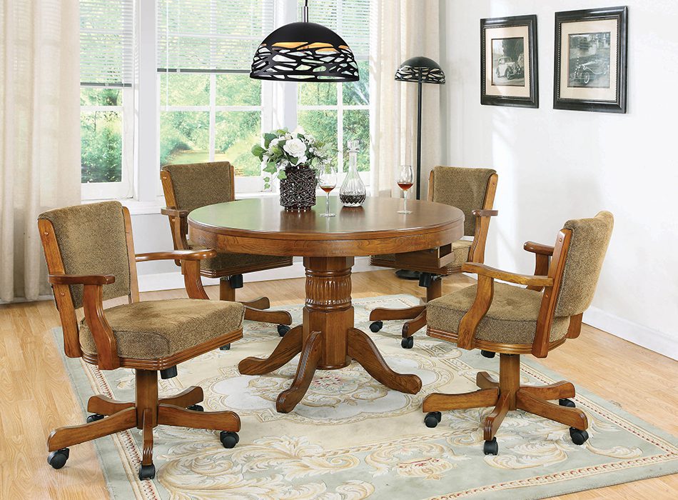 Mitchell Traditional Oak Game Table