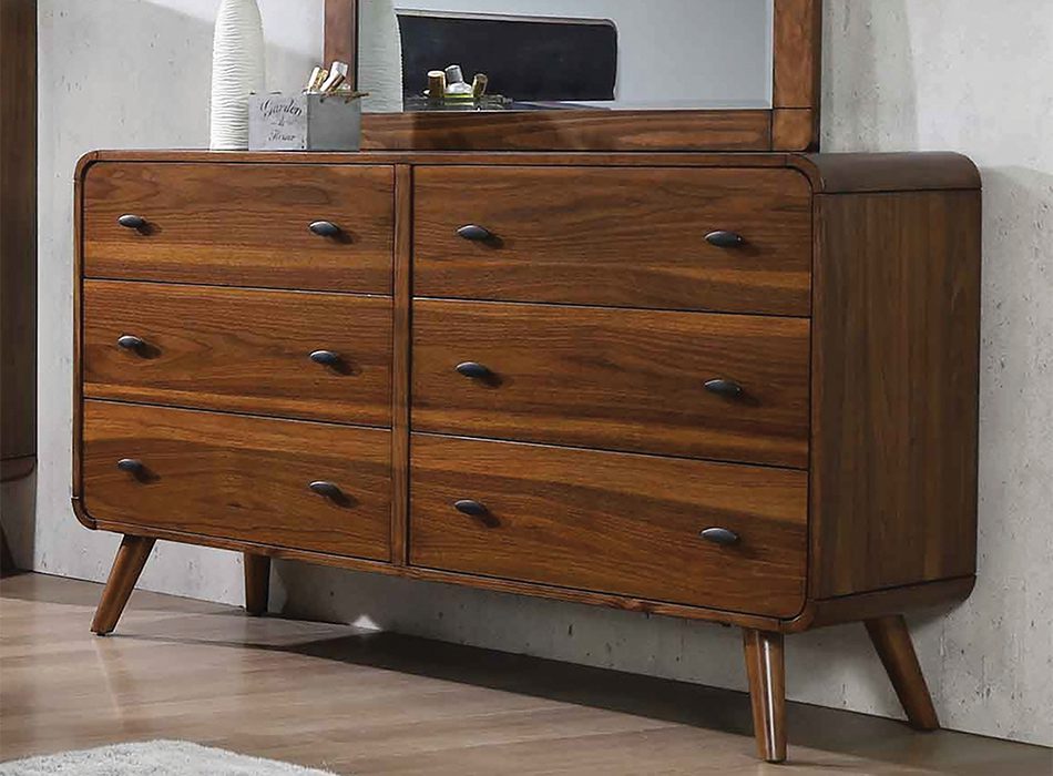 Robyn 6-Drawer Dresser Dark Walnut