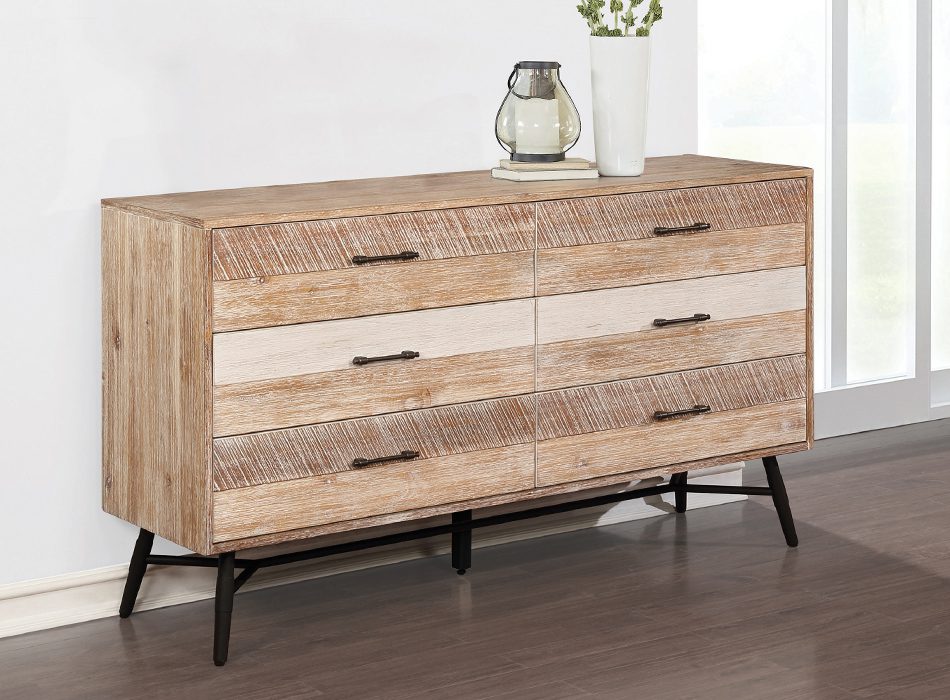 Marlow 6-Drawer Dresser Rough Sawn Multi