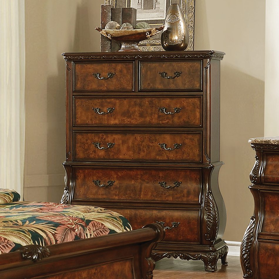 Exeter 6-drawer Chest Dark Burl