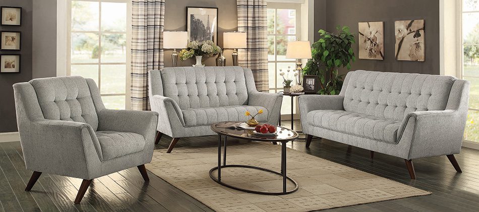 Natalia Upholstered Sofa Dove Grey