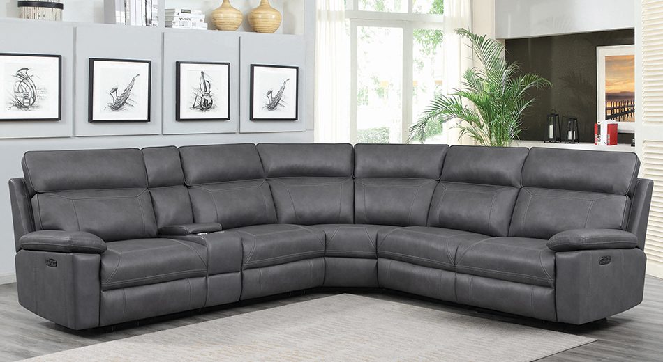 Albany 6-Piece Power^2 Sectional Grey