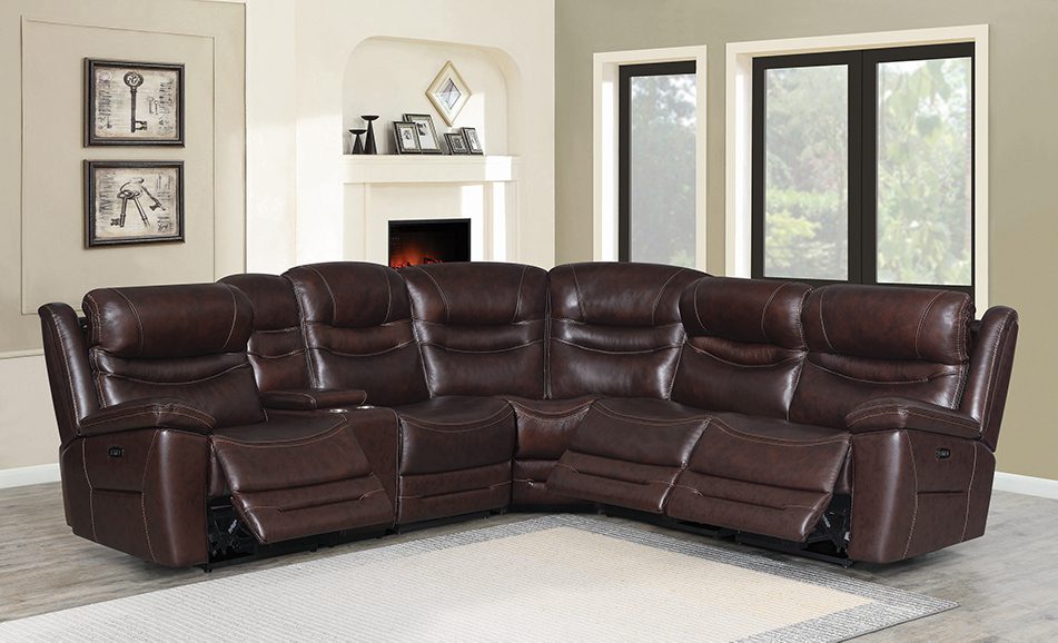 Destin 6-Piece Modular Power^2 Sectional Brown