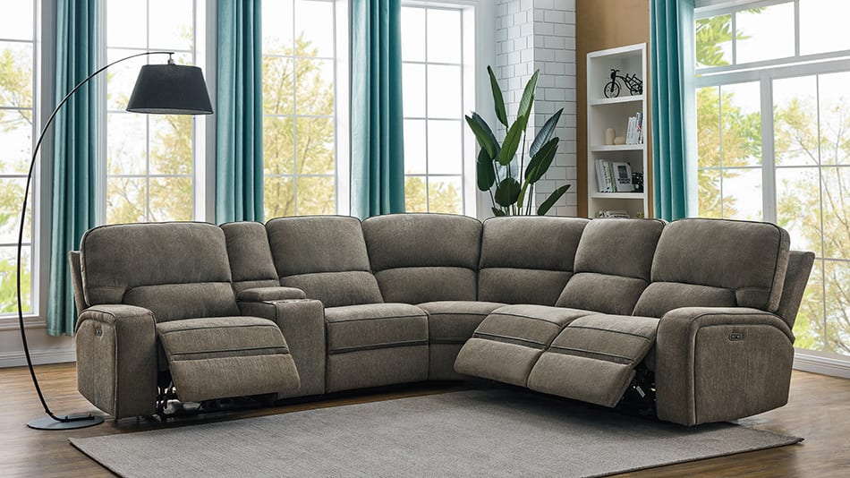 Dundee 6-Piece Power^2 Sectional Beige