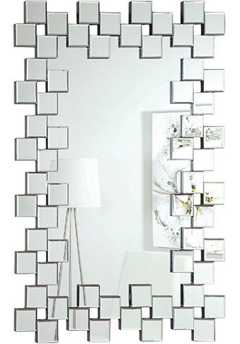 Transitional Square Frameless Mirror