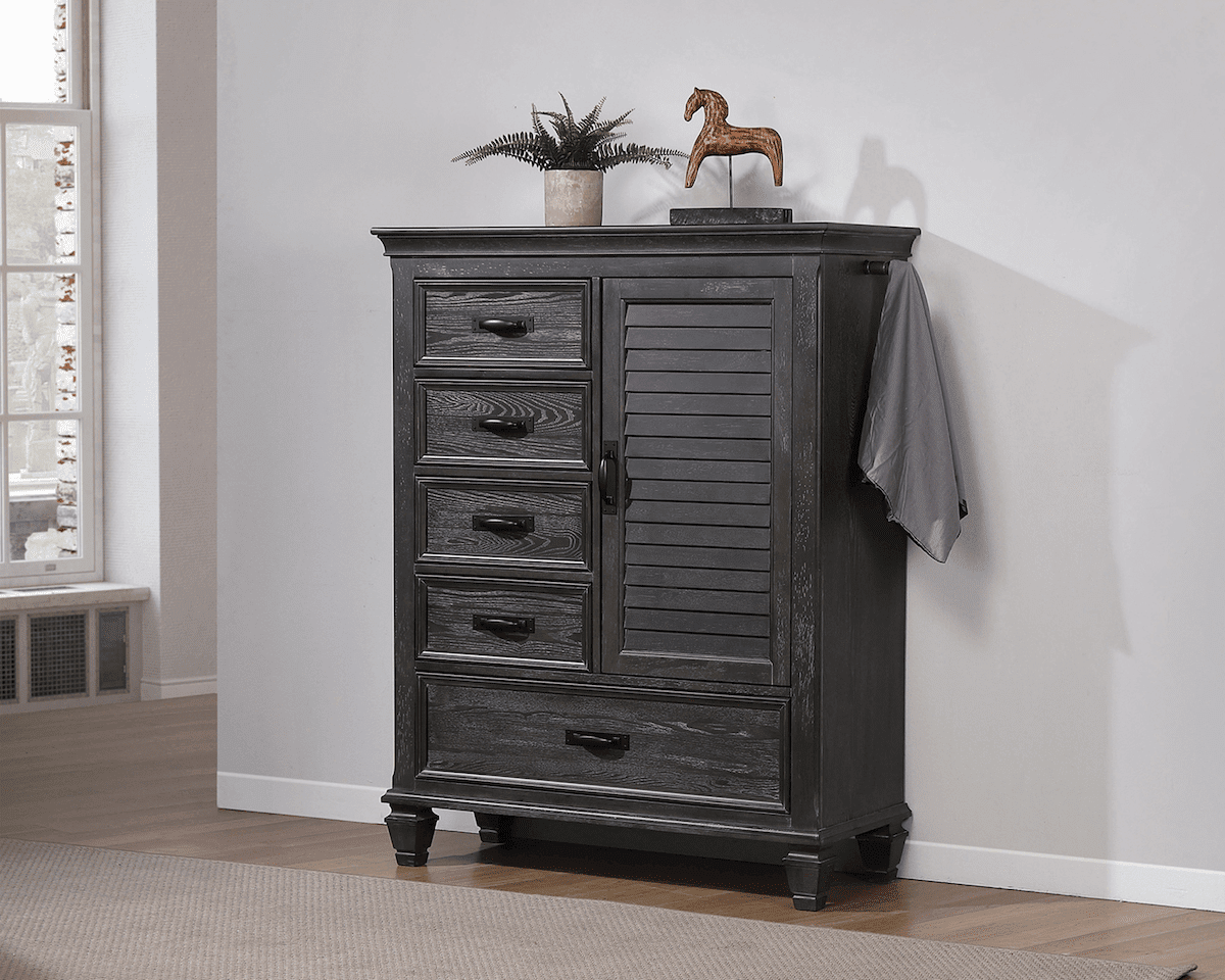 Franco 5-drawer Gentleman’s Chest Weathered Sage