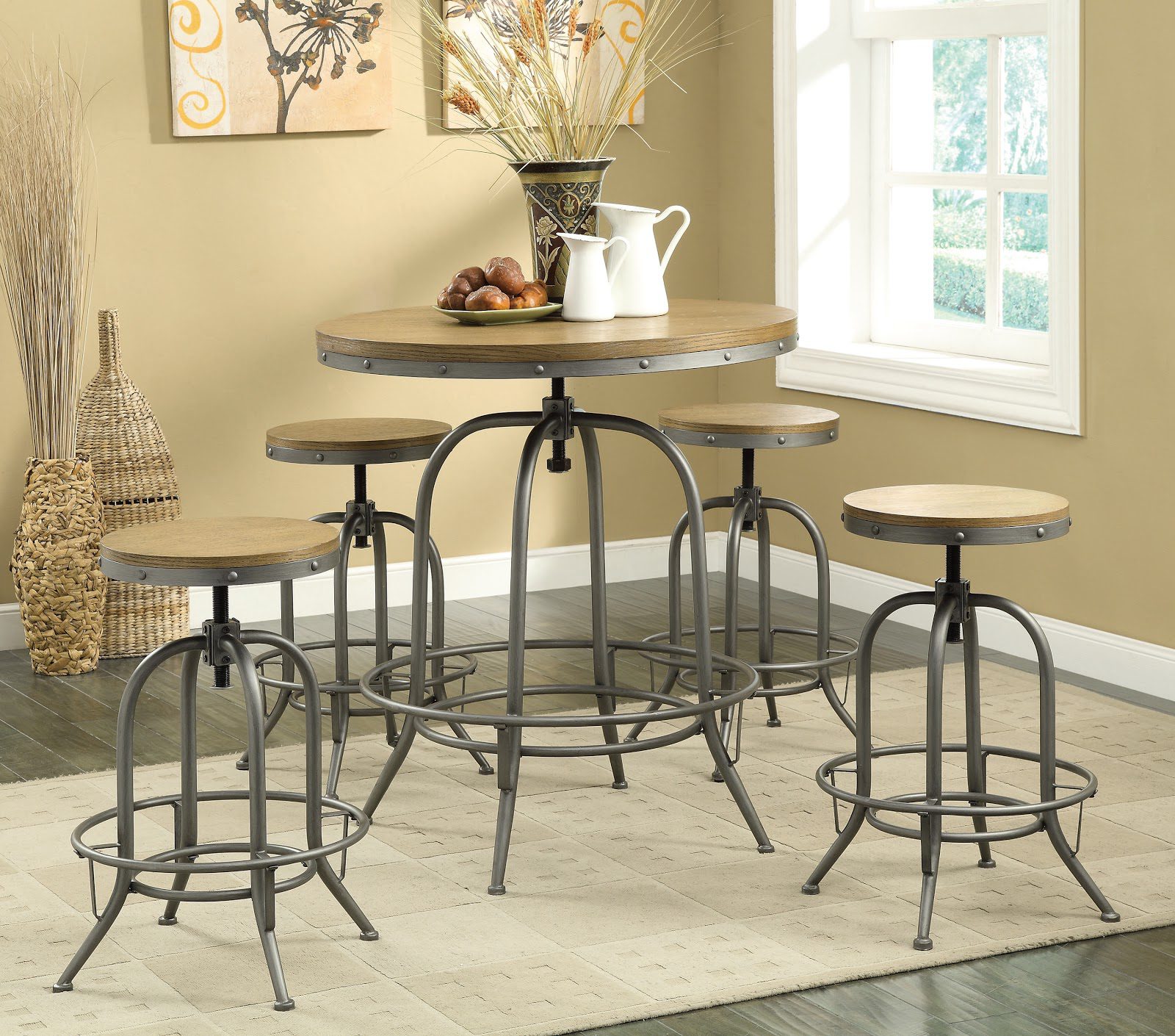 Coaster Furniture bar stools make unique furniture as extra seating in a dining space or nook