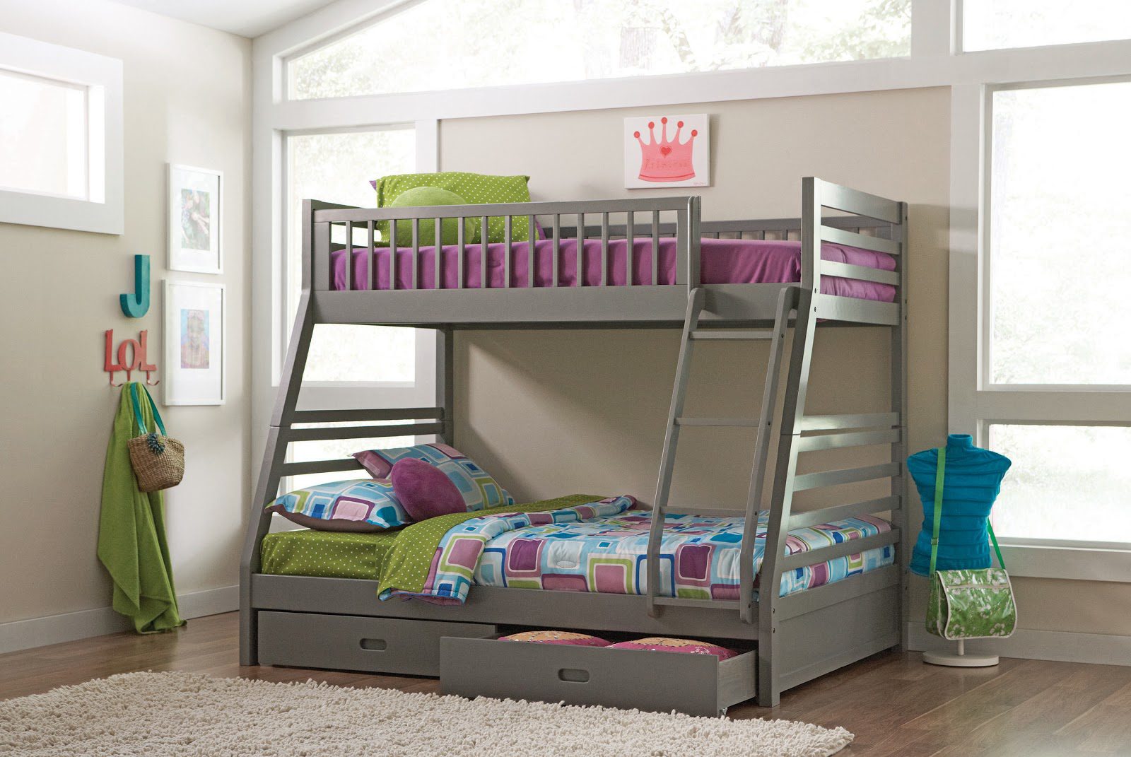 Coaster preteen room with bunk bed