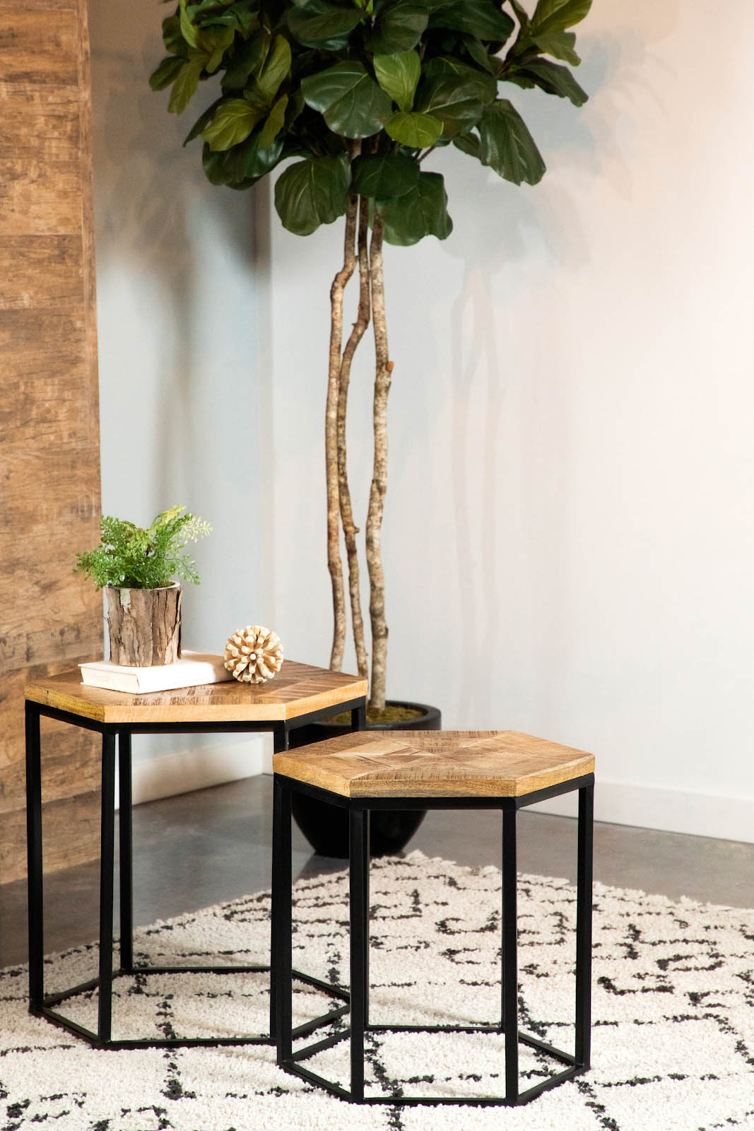 2-Piece Hexagon Nesting Tables