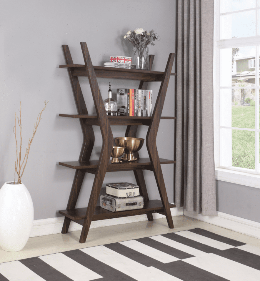 mid-century modern furniture: 4-Tier Bookcase