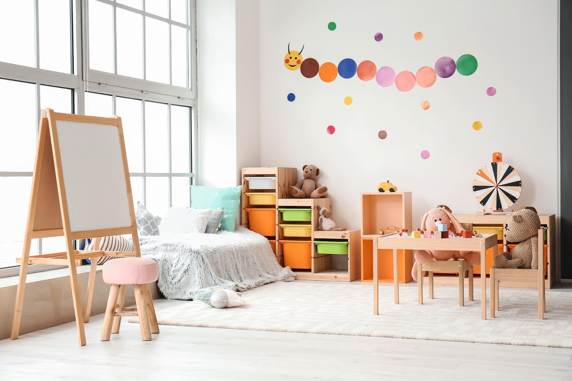 playroom for kids with bed and toys