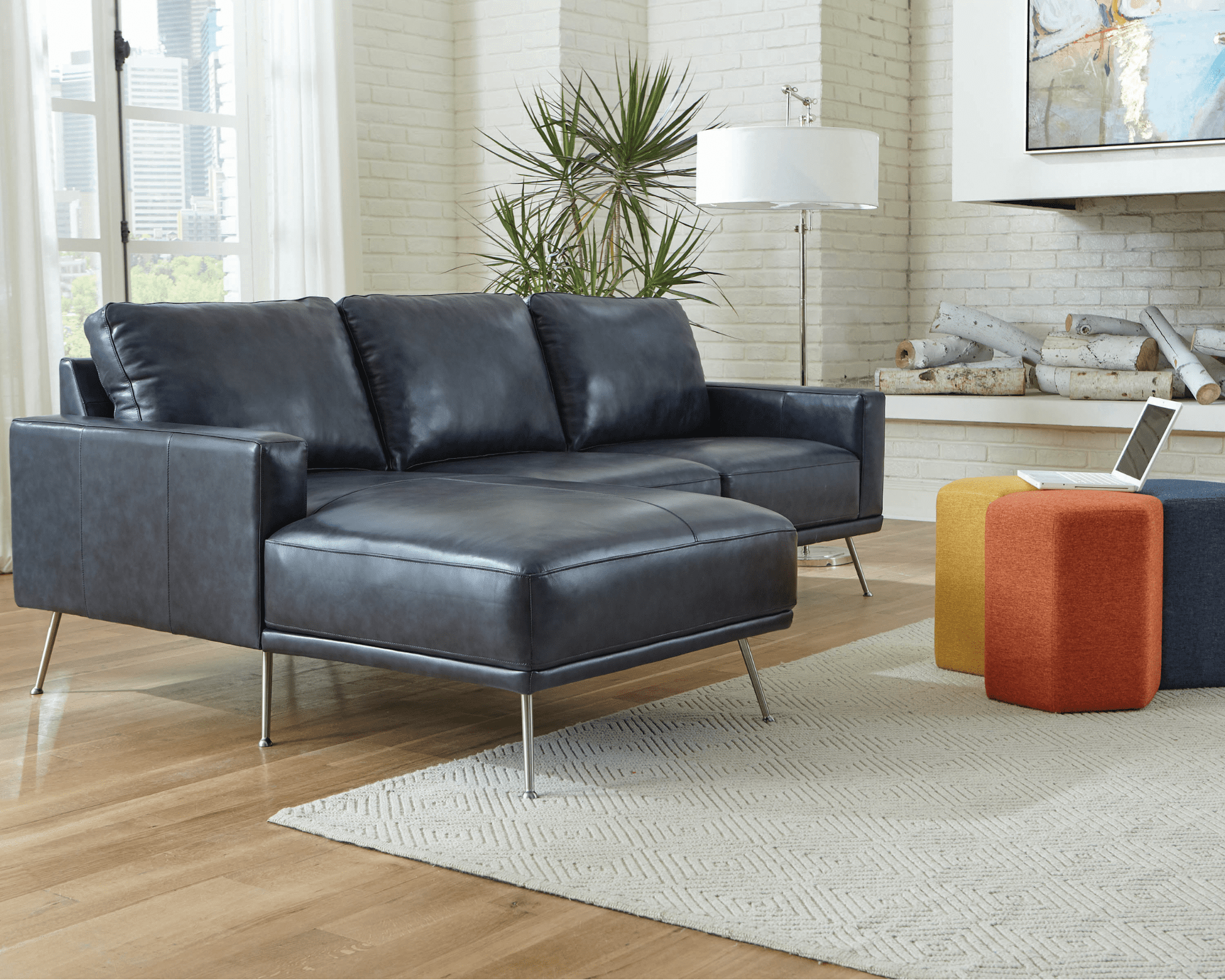 Narrot Track Arm Sectional Sofa