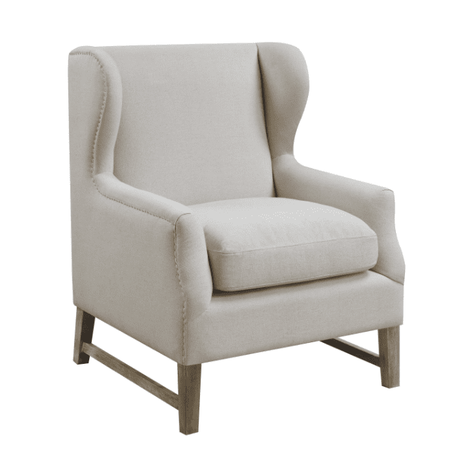 minimalist furniture: Wing Back Accent Chair