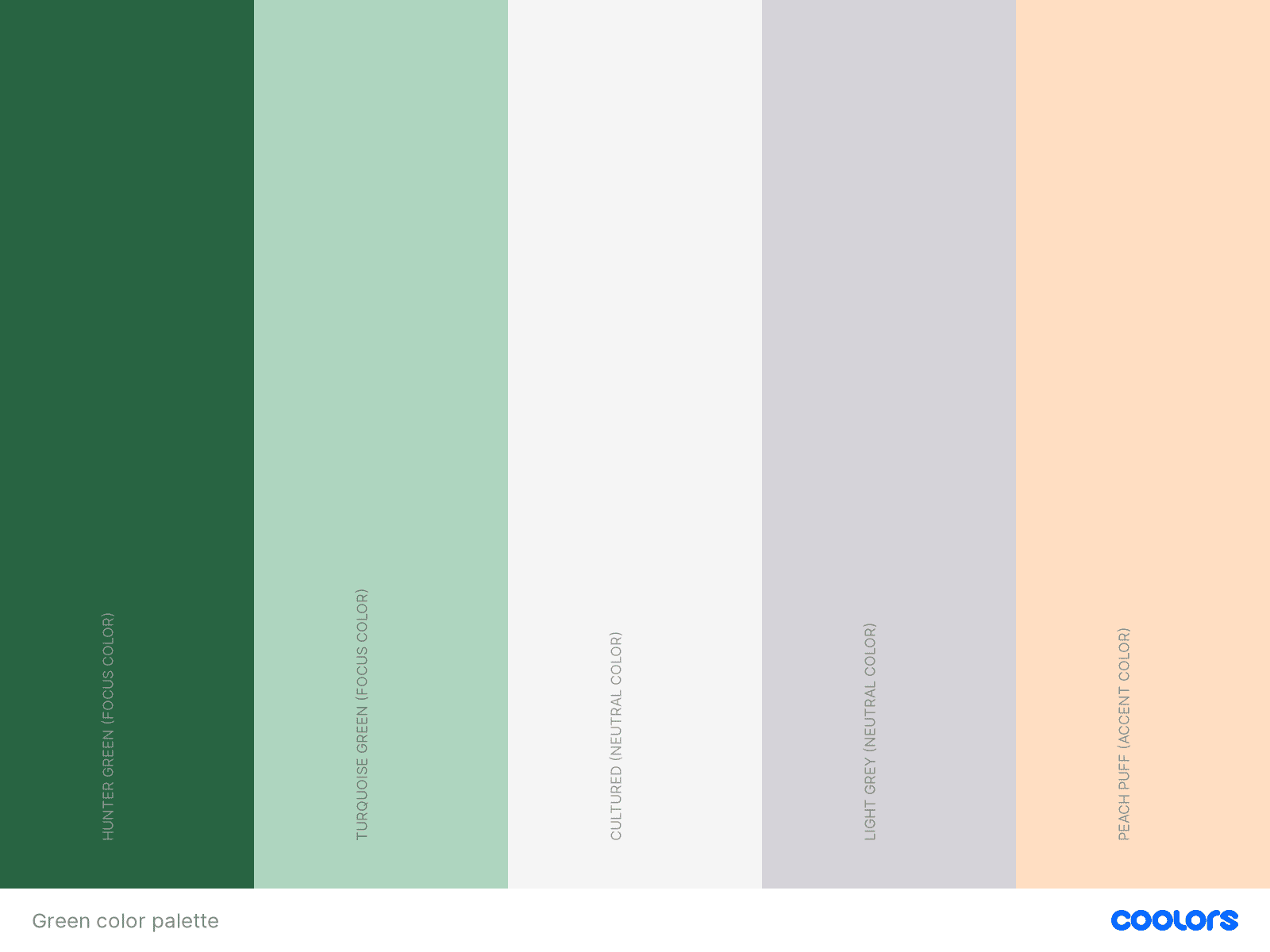 Green color palette