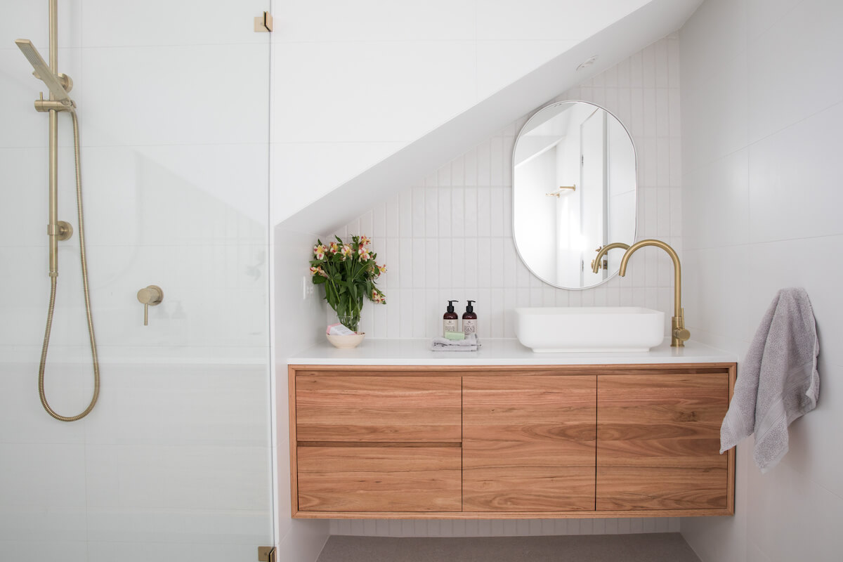 Interior of a modern bathroom