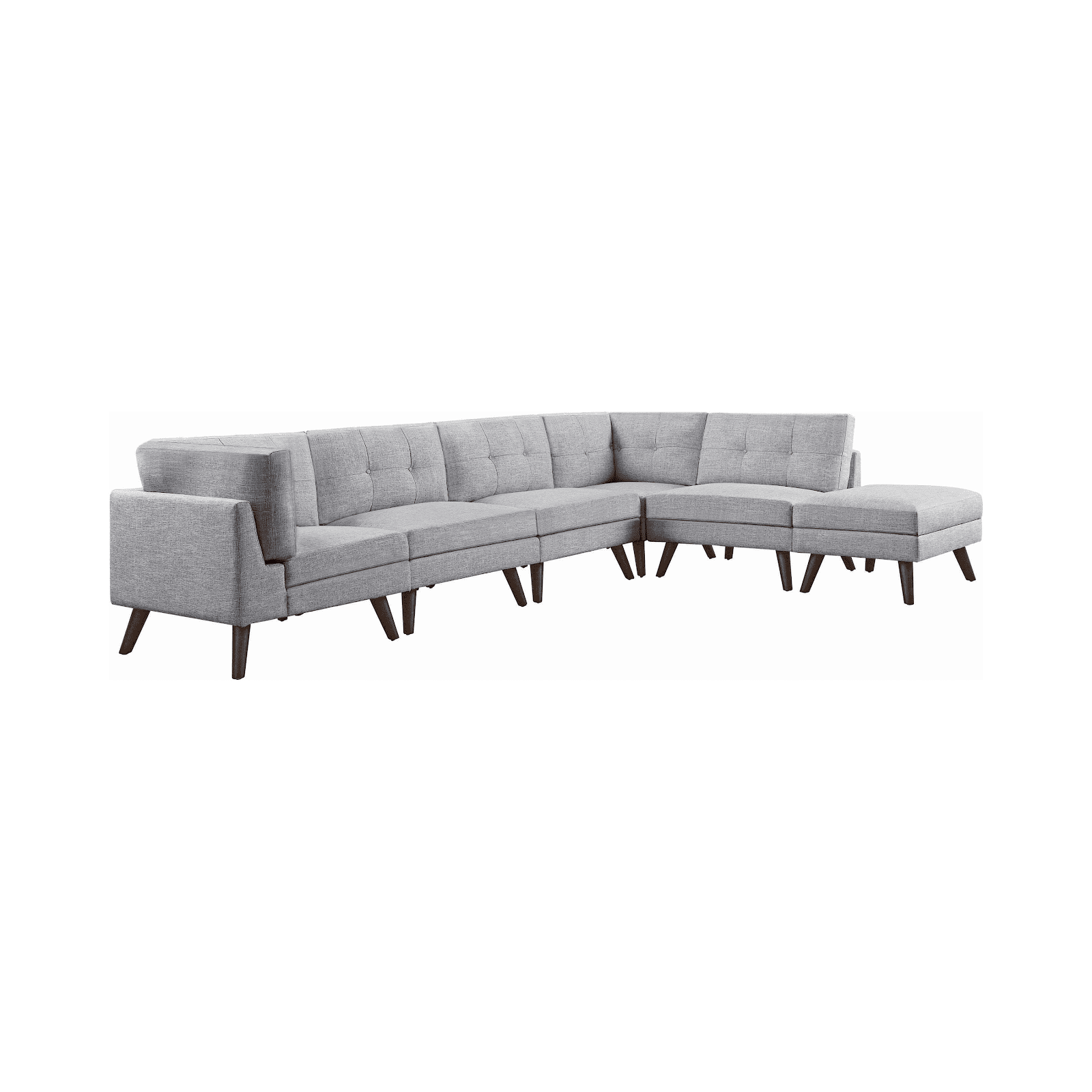 Churchill Button Tufted small sectional sofa