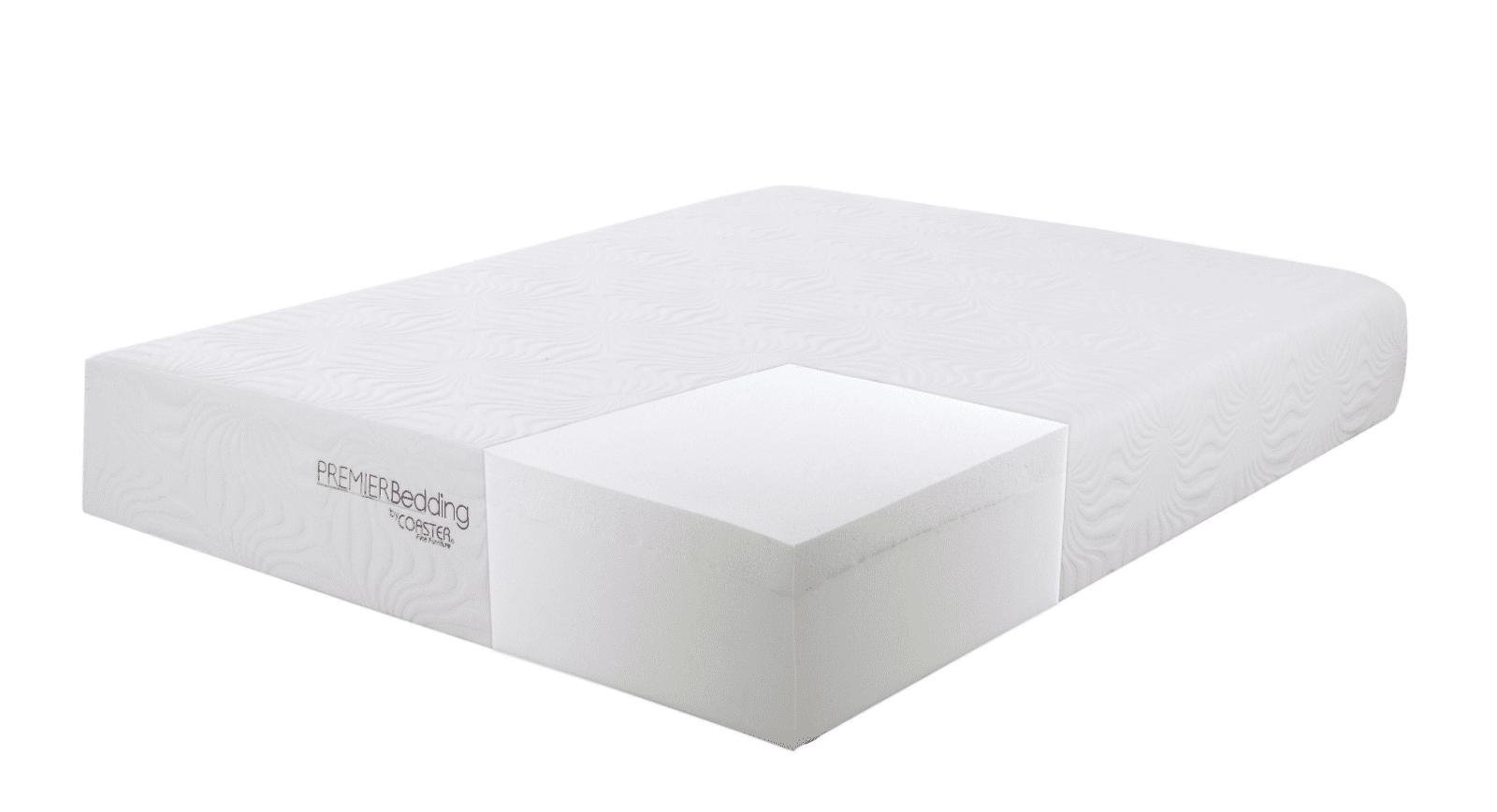 Ian California King Memory Foam Mattress White