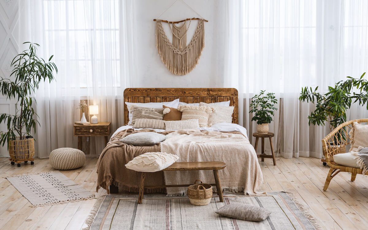 Rustic boho bedroom ideas