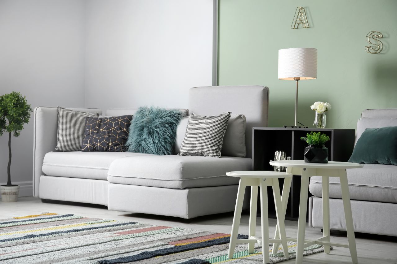 Different ways to arrange a sectional: Place them on opposing sides