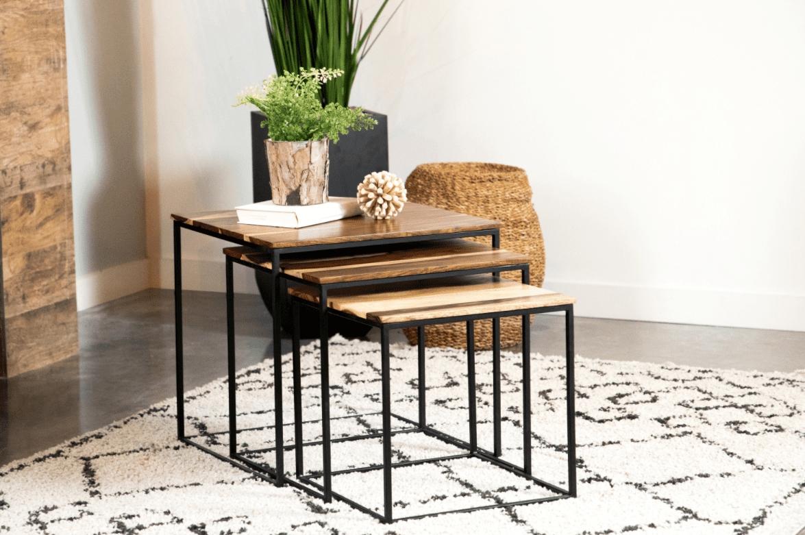square nesting tables from Coaster