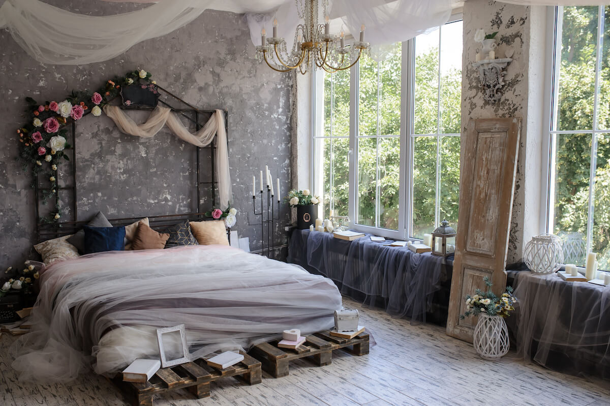 Vintage styled bedroom